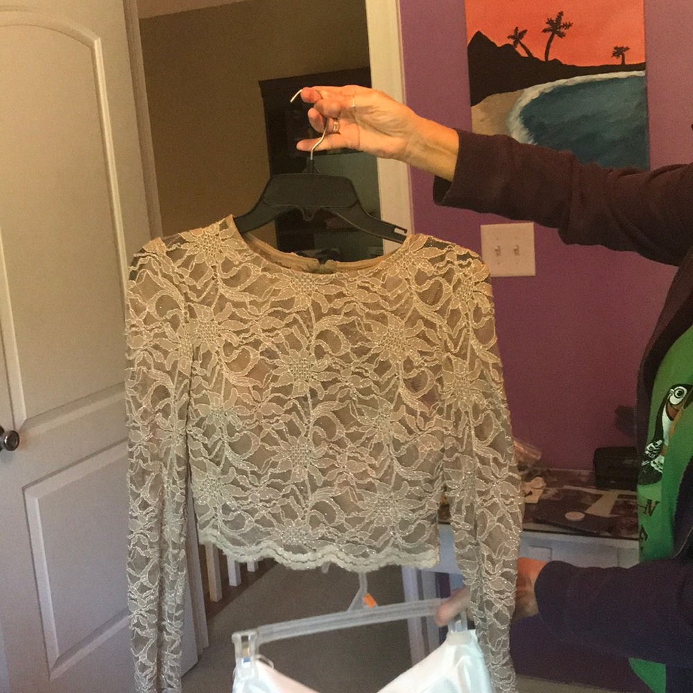 Two piece formal dress.